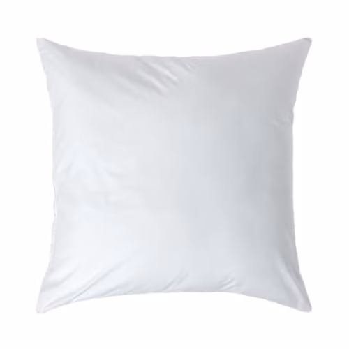 Homescapes White Egyptian Cotton Percale Pillowcase with Zip, W/D/H: 40 x 40 x 0 cm