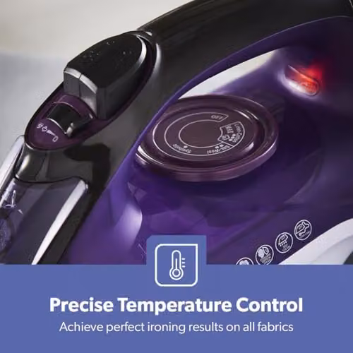 GEEPAS 2400W Steam Iron with Anti-Calc Function in Purple – 5