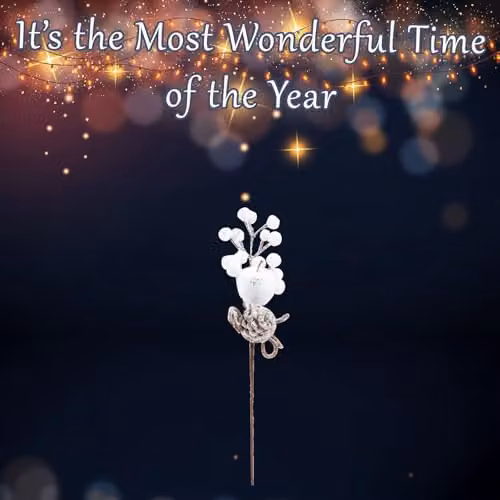 VFM e-Store White Christmas Party Decoration, 32 cm – 3