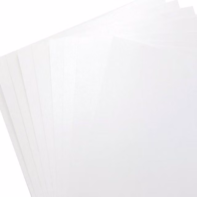 Syntego Pack of 10 White Satin Construction Paper, A4