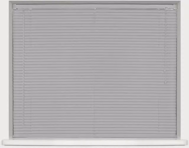 Caecus Grey Plastic Venetian Blind, 25mm, W: 105 cm, H: 210 cm