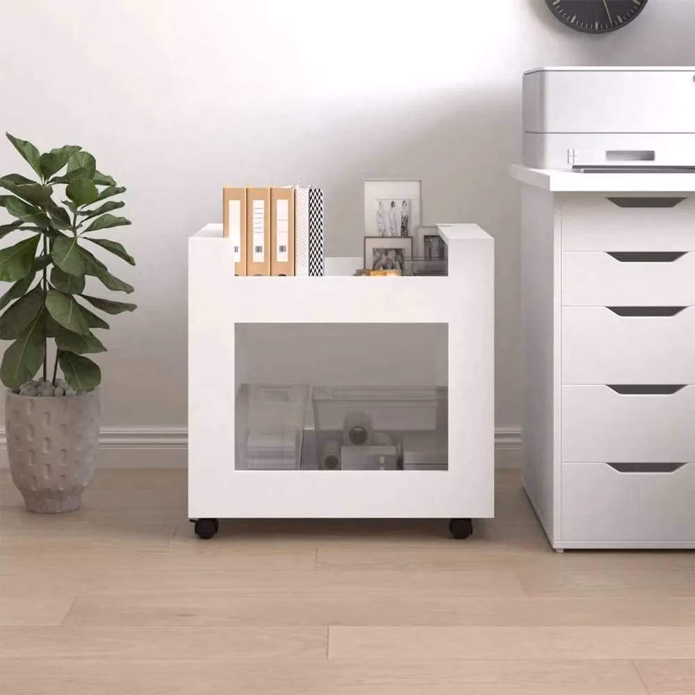 Kelvenix Desk Trolley in White, W/D/H: 60 x 45 x 60 cm – 2