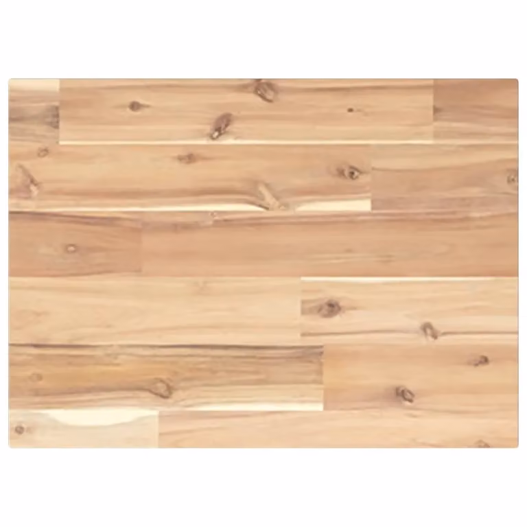 Berkfield Home Floating Shelf in Brown Untreated Solid Acacia Wood, W/D/H: 60 x 30 x 2 cm