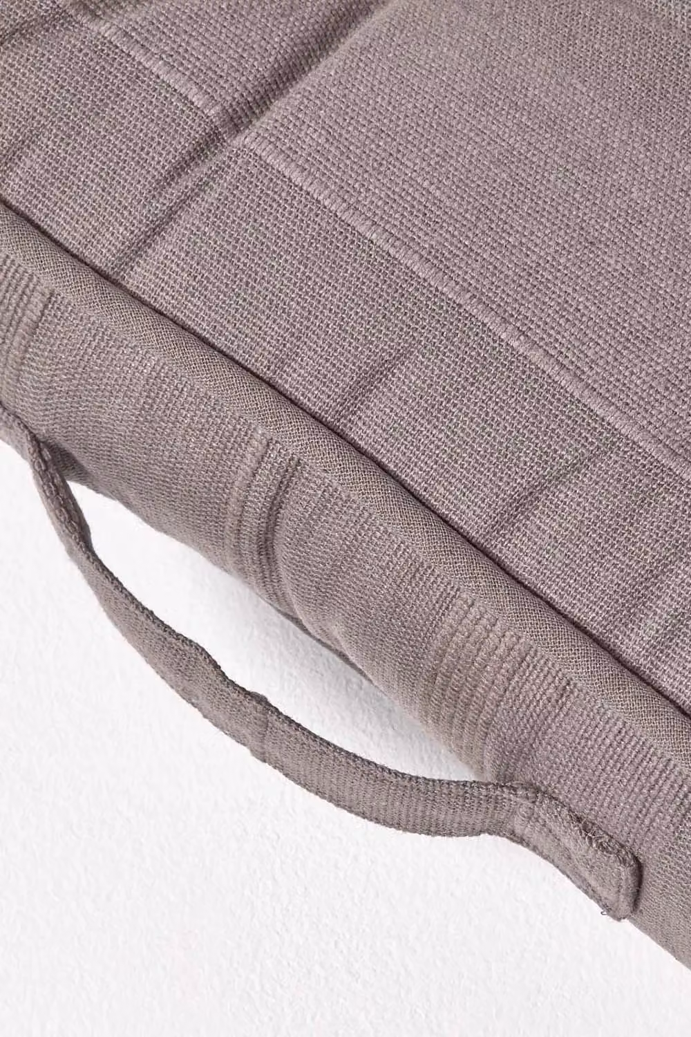 Homescapes Rajput Square Cotton Floor Cushion in Grey, W/D/H: 40 x 40 x 8 cm – 2