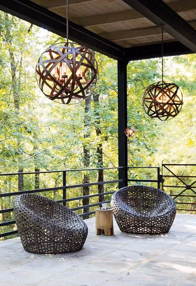 Netlighting Carson 5 Light Outdoor Ceiling Pendant Light in Grey Metal and Glass with IP44 Rating and E14 Socket – 2
