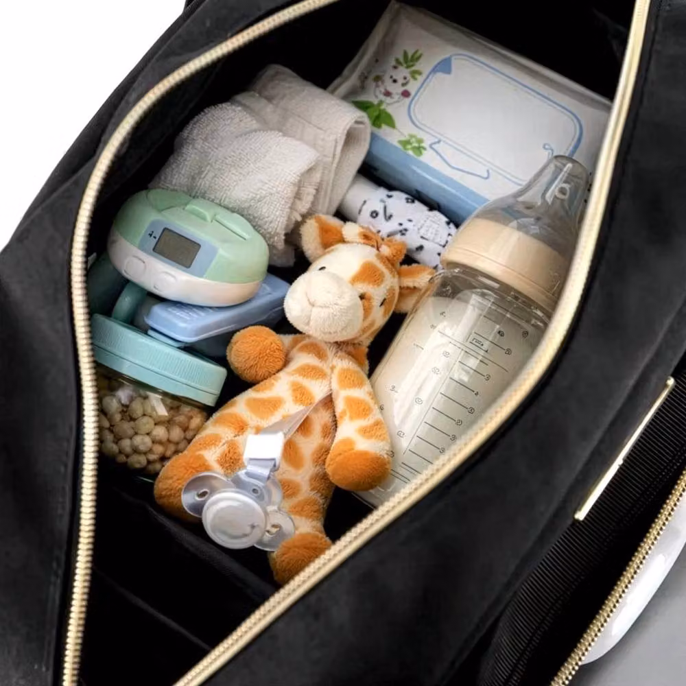 SPETLEK Large Capacity Multi-functional Cloth Diaper Backpack in Black – 2