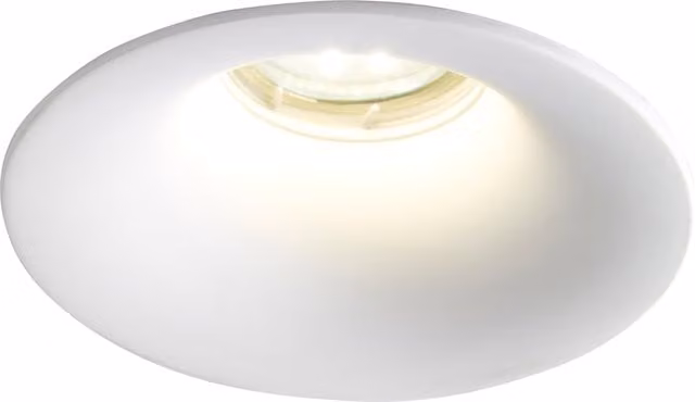 Litecraft Toul Round Recessed LED Flush Downlight, White