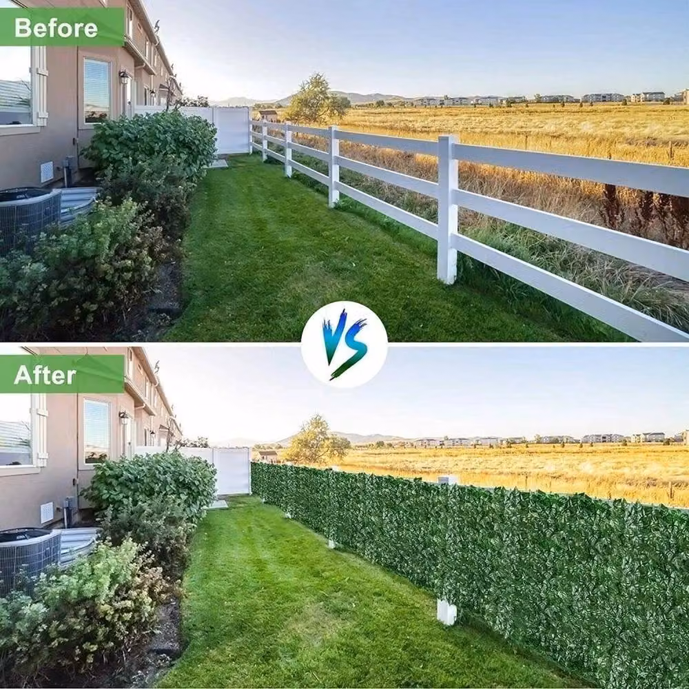 SPETLEK 3m Artificial Ivy Leaf Hedge in Green – 6