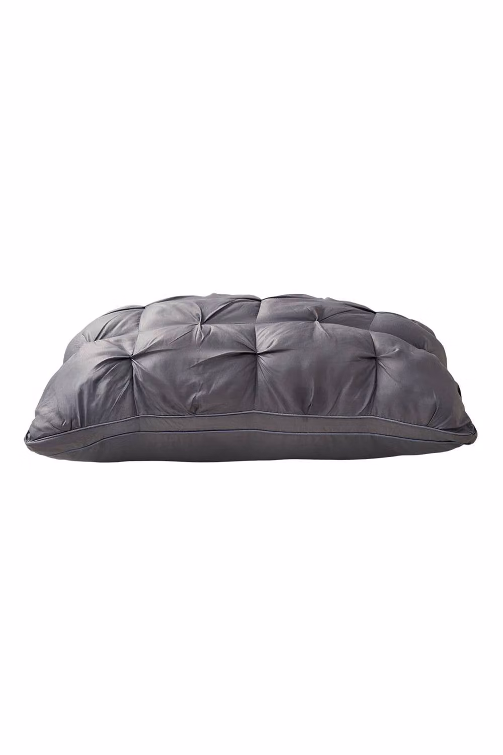 Living and Home Grey Premium Pinch Pleated Polyester Pillow, 800g – 2