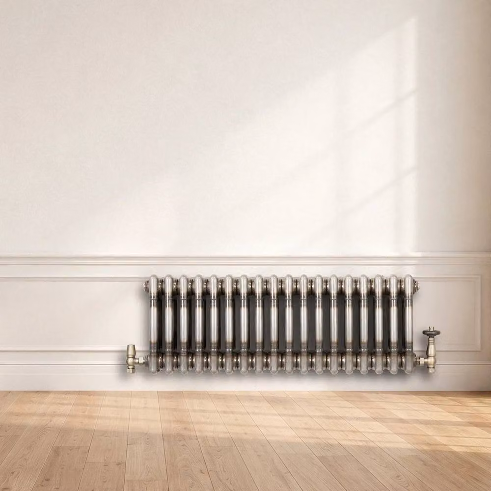 Monstershop Traditional 3 Column Steel Radiator in Silver, W: 30.0 cm, H: 65.0 cm – 4