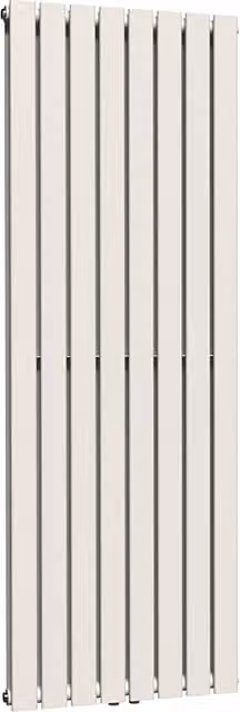 Lux Heat Flat Coloured Vertical Radiator in Antique White, H: 160 cm x W: 56 cm