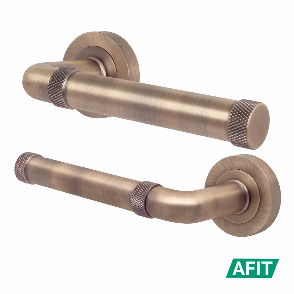 AFIT Antique Brass Internal Lever On Rose Door Handle in Bronze – 2