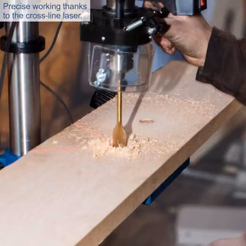 Scheppach DP16SL 550W Benchtop Pillar Drill Press in Blue with 13mm Chuck and Laser Guide – 3