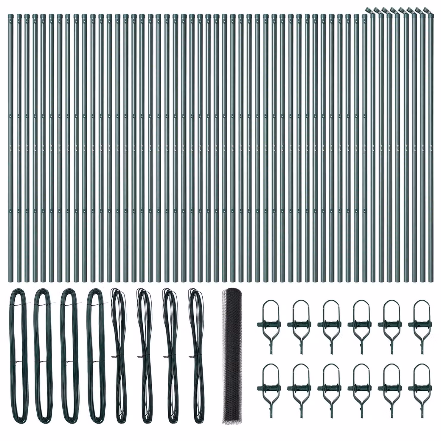 Berkfield Home Grey Steel Hexagon Fence, 1 x 100 m – 2
