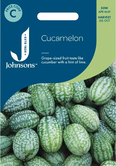 Johnsons Seeds Cucamelon Climbing Vegetable Seeds, Green