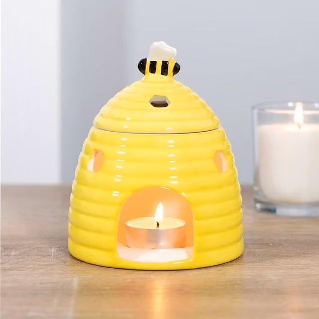 Something Different Beehive Ceramic Oil Burner in Yellow