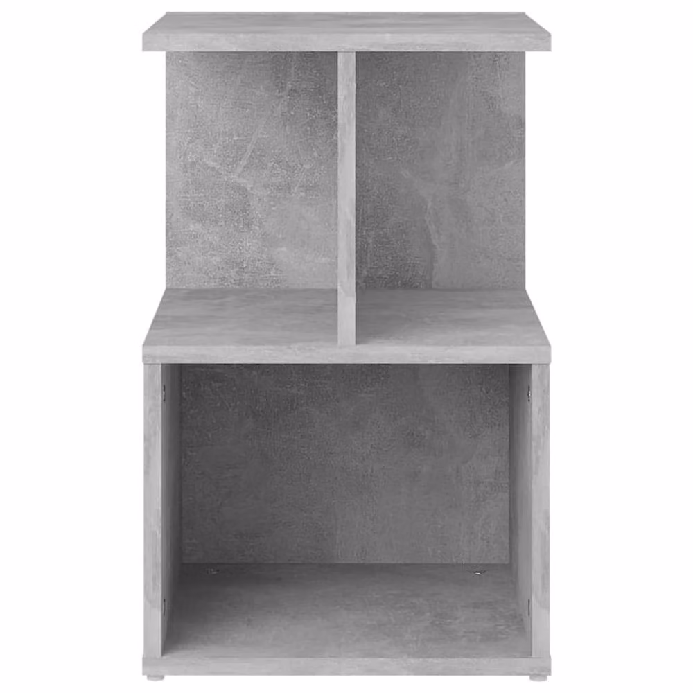 Berkfield Home Elegant Bedside Cabinets, 2 Piece Set, Concrete Grey, W/D/H: 35 x 35 x 55 cm – 4