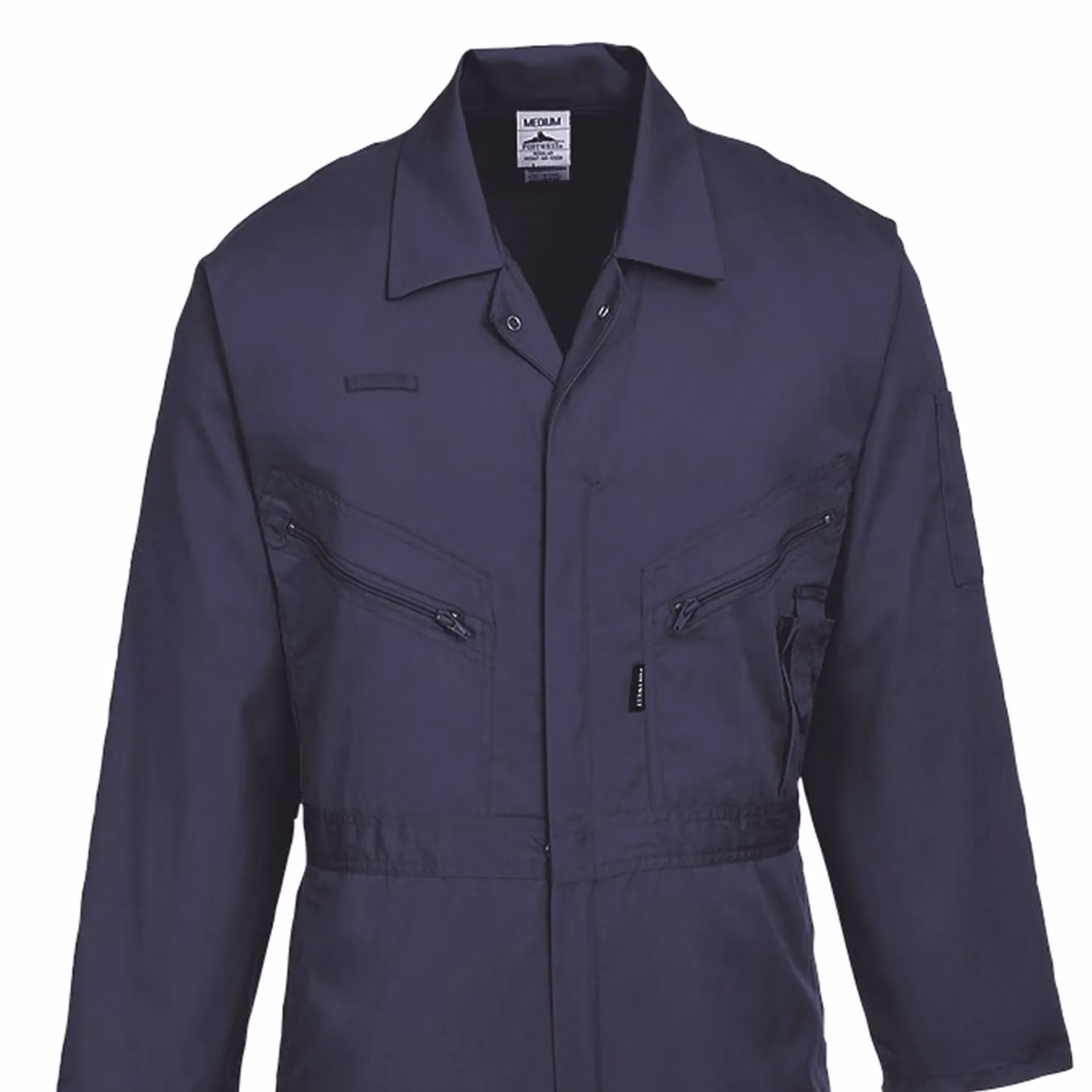 Portwest Men's Liverpool-zip Workwear Coverall Pack of 2 in Blue, Size: Large – 2