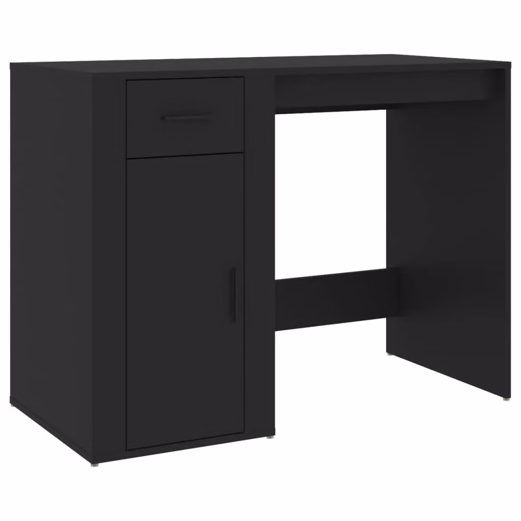 Berkfield Home Computer Desk in Black, W/D/H: 100 x 49 x 75 cm – 2