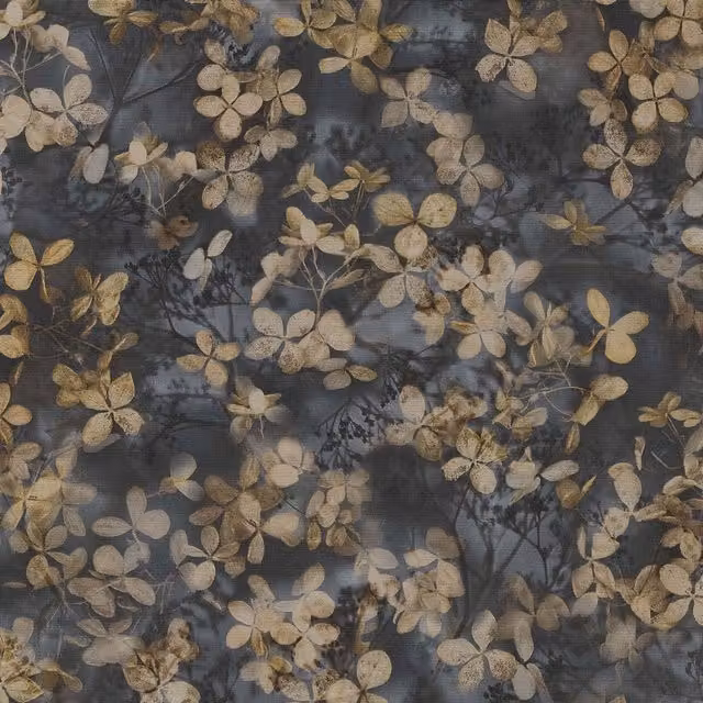 Erismann Play Of Light Blossom Floral Textured Vinyl Wallpaper in Charcoal Grey