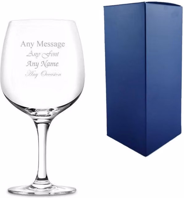 Uniqueful Personalised Connoisseur Gin Cocktail Glass, 26oz, Clear – 1