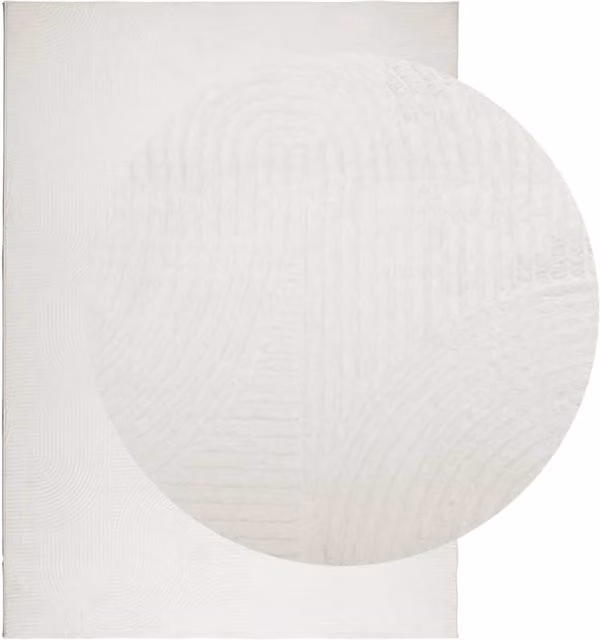 Berkfield Home IZA Short Pile Scandinavian Style Rug in Beige, W: 200 cm, D: 280 cm