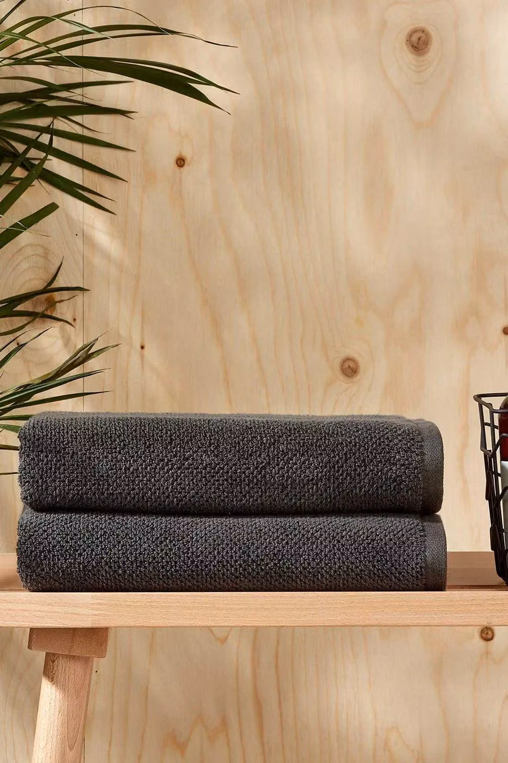 CHRISTY Brixton Luxury Textured 100% Cotton Towels in Black – 3