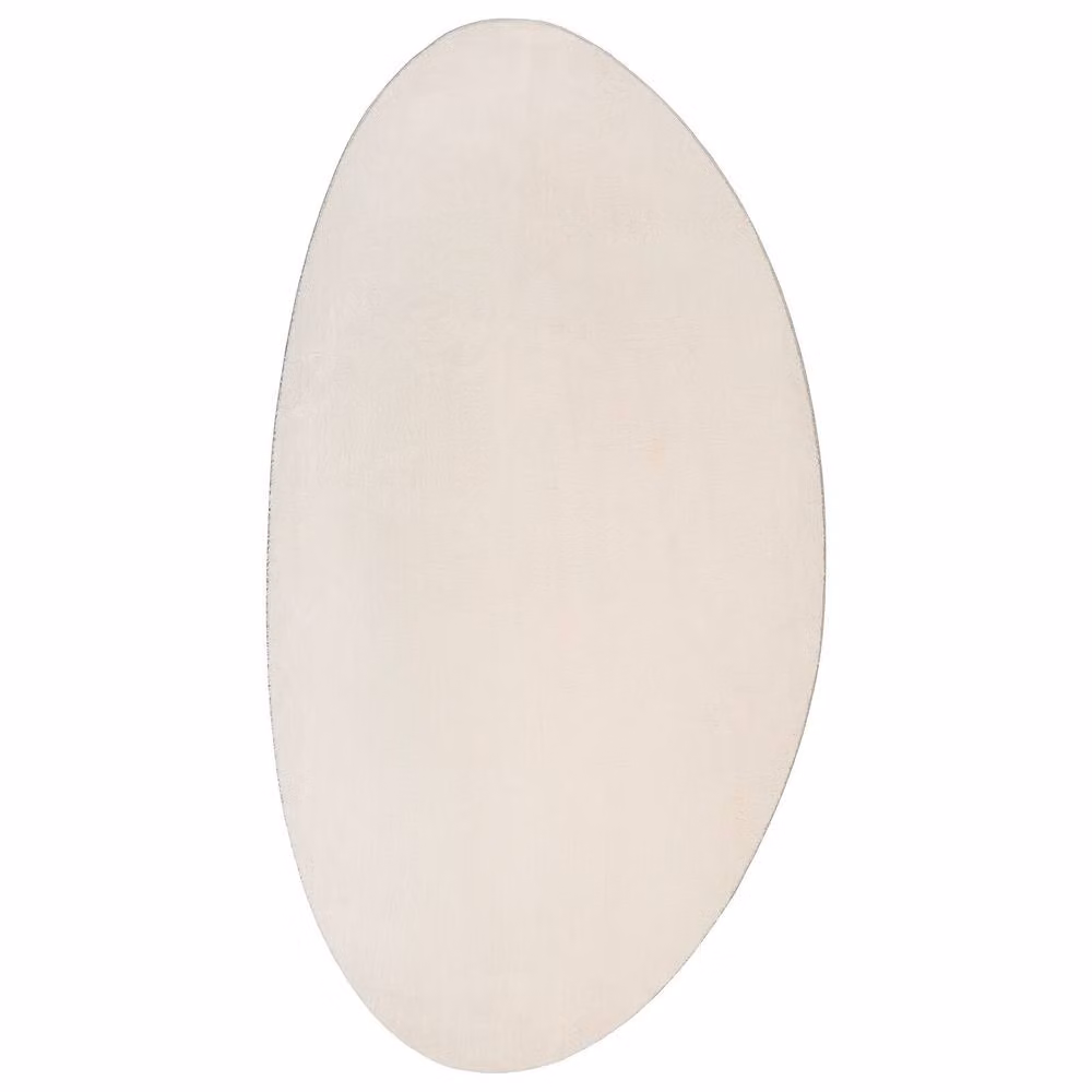 Berkfield Home HUARTE Oval Rug, Beige, W: 80 cm x L: 150 cm – 2