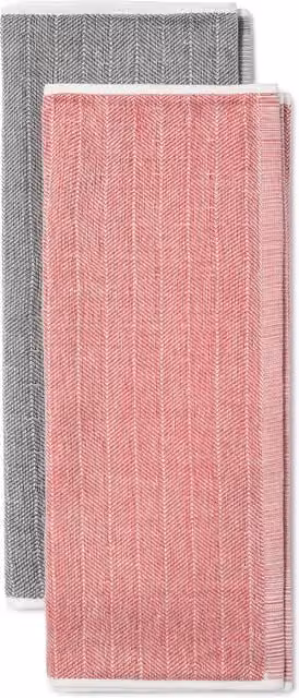 KitchenAid Set of 2 Highly Absorbent Cotton Tea Towels in Grey
