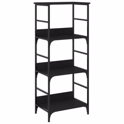 vidaXL Industrial Bookshelf in Black, W/D/H: 50 x 33 x 117.5 cm – 1
