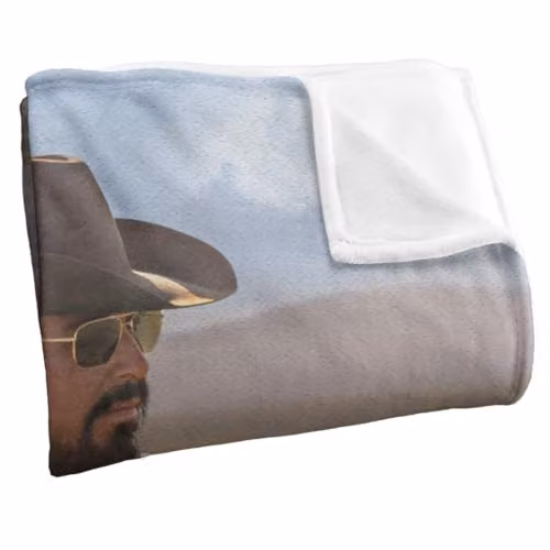 Yellowstone Rip and Coffee Silky Touch Super Soft Fleece Throw Blanket, White, W/D: 152 x 127 cm – 2