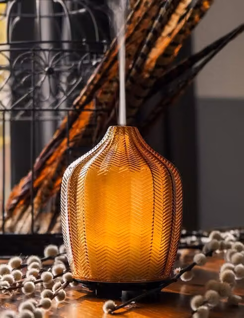 Made By Zen Fern Aroma Electric Diffuser in Amber Glass