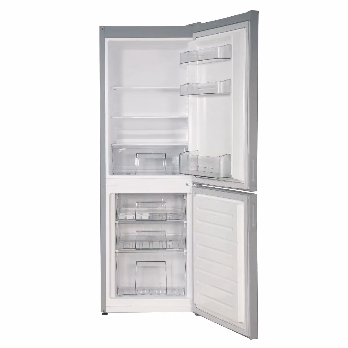 Russell Hobbs Low Frost Freestanding Fridge Freezer in Silver, Height: 145 cm, Capacity: 174 L – 2