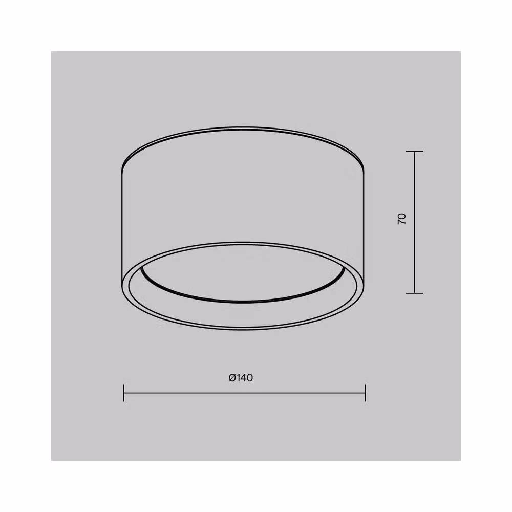 Netlighting Vega Surface Mounted LED Downlight, Black, 3000K Warm White, 1020lm – 2