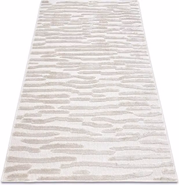 RugsX Santo Beige Modern Rectangular Rug with High-Low Effect, W: 160 cm, D: 220 cm