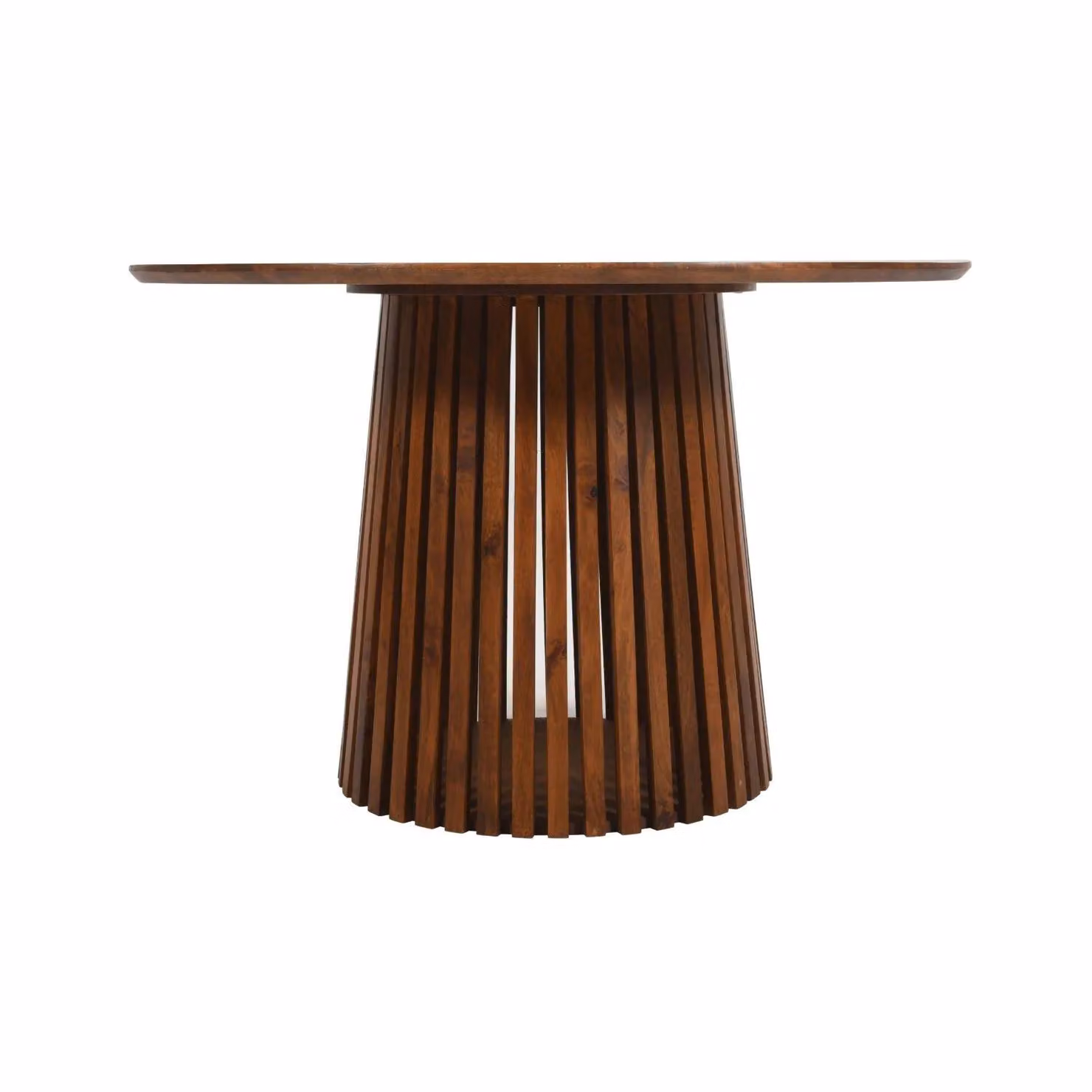 IH Design Carney Round Mango Wood Dining Table, Brown, 4 to 6 Seater – 2