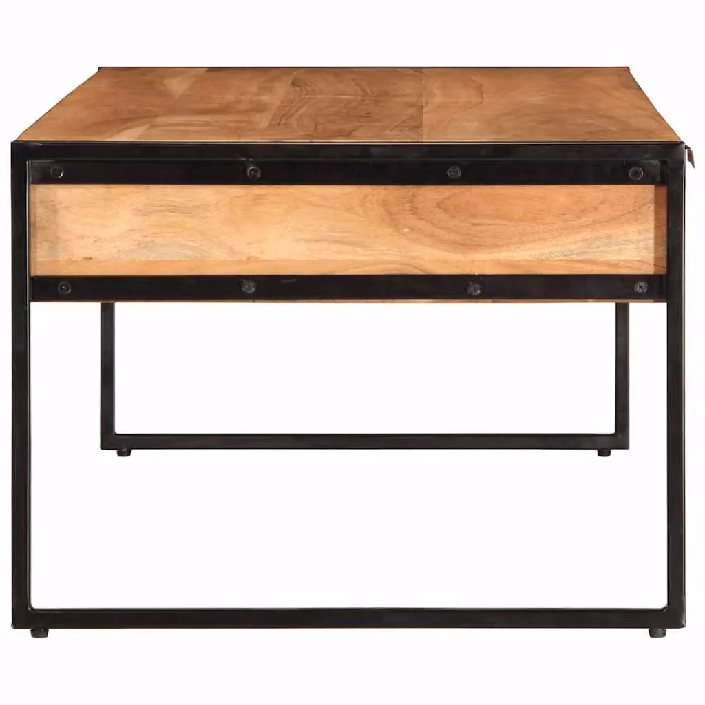 Berkfield Home Acacia Wood Coffee Table, Brown, W: 110 cm, D: 55 cm, H: 40 cm – 3