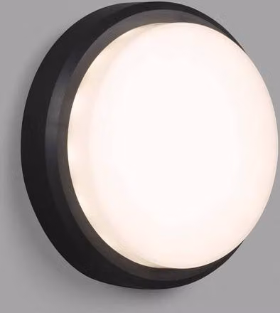 Netlighting Tom Outdoor LED Wall and Ceiling Lamp, Grey, 7W, 3000K, IP65