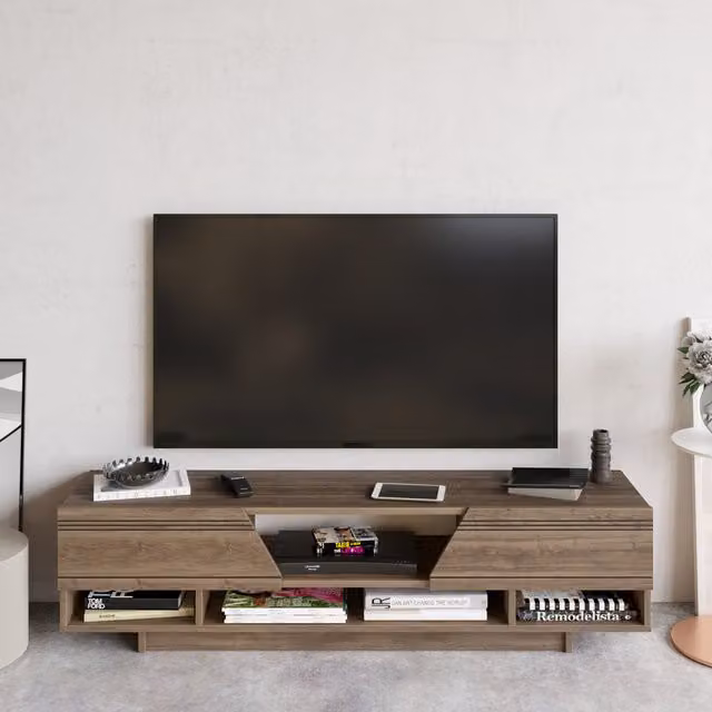 Decorotika Aspa Modern TV Unit in Brown