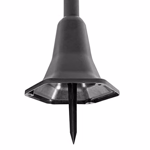 GardenKraft 2-Pack Solar Powered LED Lamp Post in Black, Traditional Victorian Style, Height Adjustable up to 1.6m, IP44 Weatherproof – 5