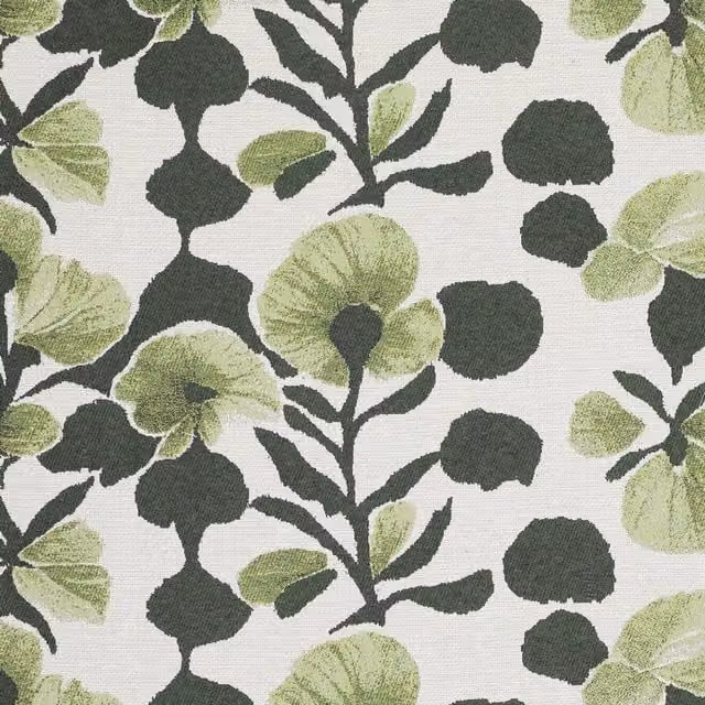 Linda Barker Evergreen Floral Woven Fabric Panel in Green