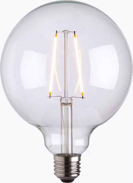 Perch & Parrow Ana Vintage LED Globe Shaped Bulb with Transparent Glass