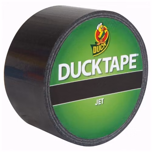 Duck Jet Black Cloth Duct Tape W/D/H: 48 mm x 9.1 m