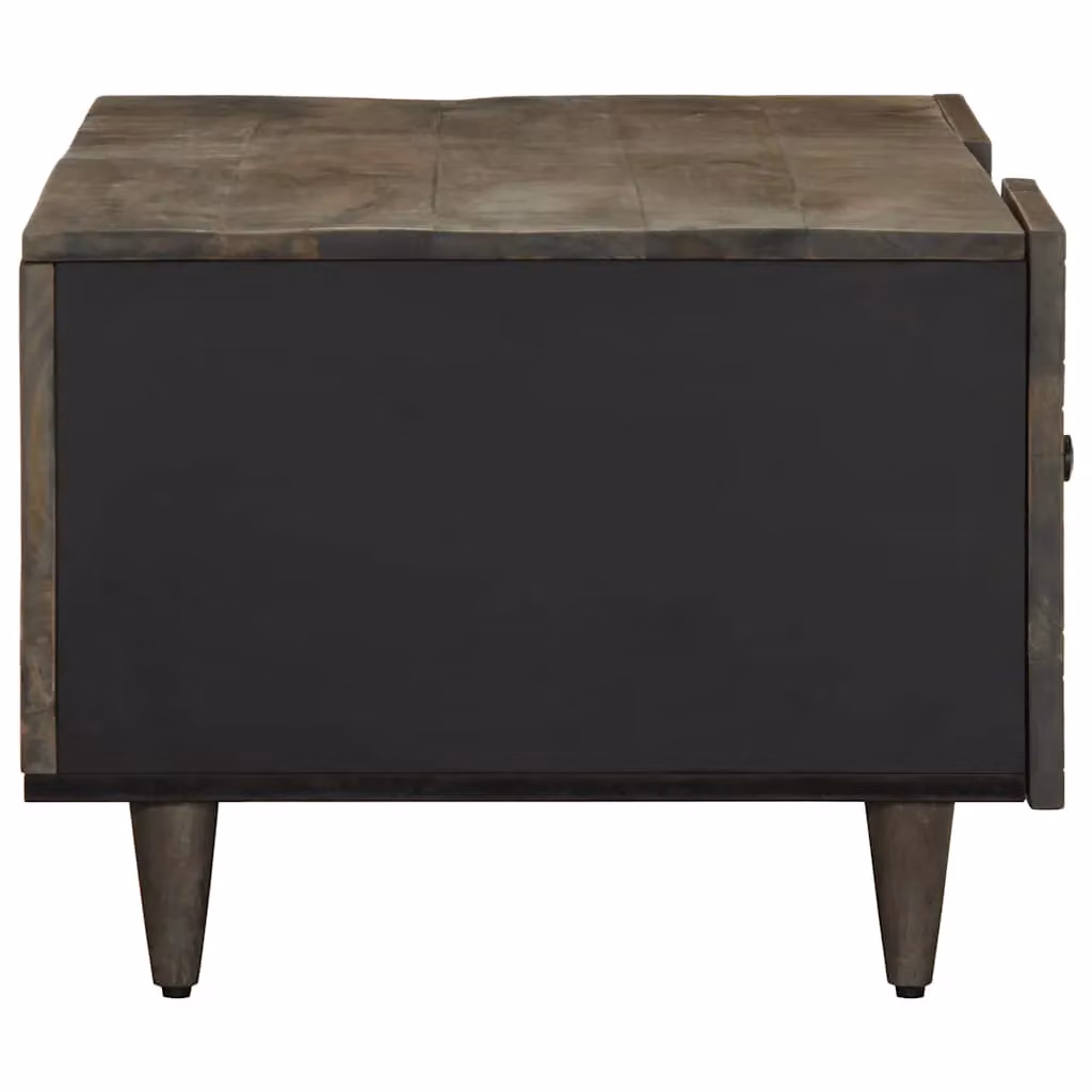 Berkfield Home Light Grey Mango Wood Coffee Table W/D/H: 100 x 54 x 40 cm – 3