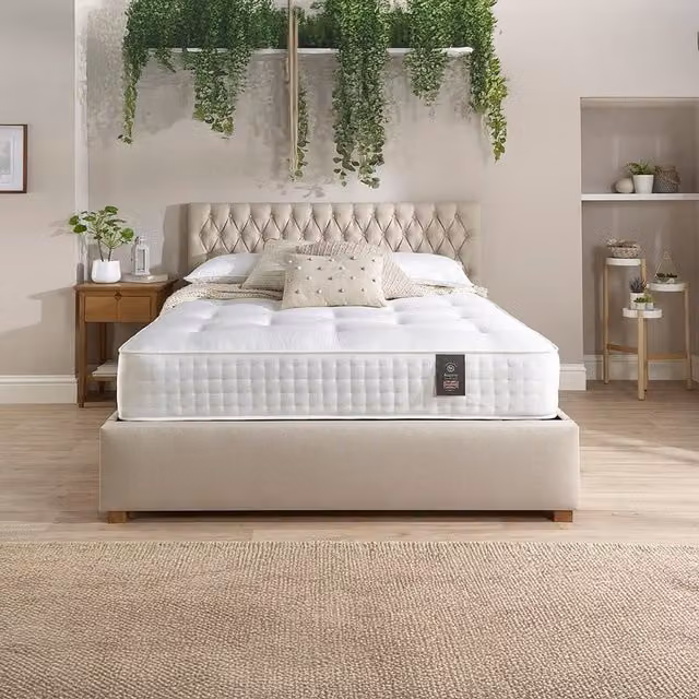 Aspire Natural Cashmere 2000 Pocket Mattress, White, W/D/H: 90 x 190 cm