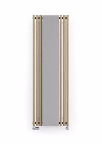 Terma Rolo-Mirror Radiator in Quartz Mocha Brown, H 180.0 x W 59.0 x D 24.0 cm