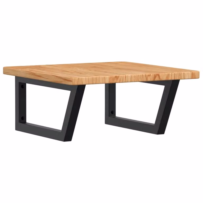 Berkfield Home Wall Mounted Basin Shelf in Brown Oak and Steel