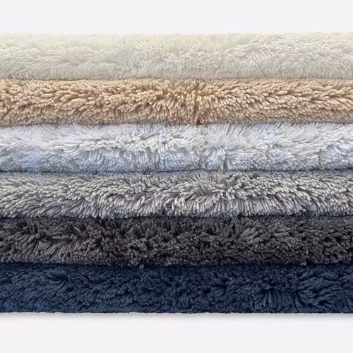 Allure Bath Fashions Non-Slip Cotton Bath Mat, Blue, W: 80 cm, D: 50 cm – 3