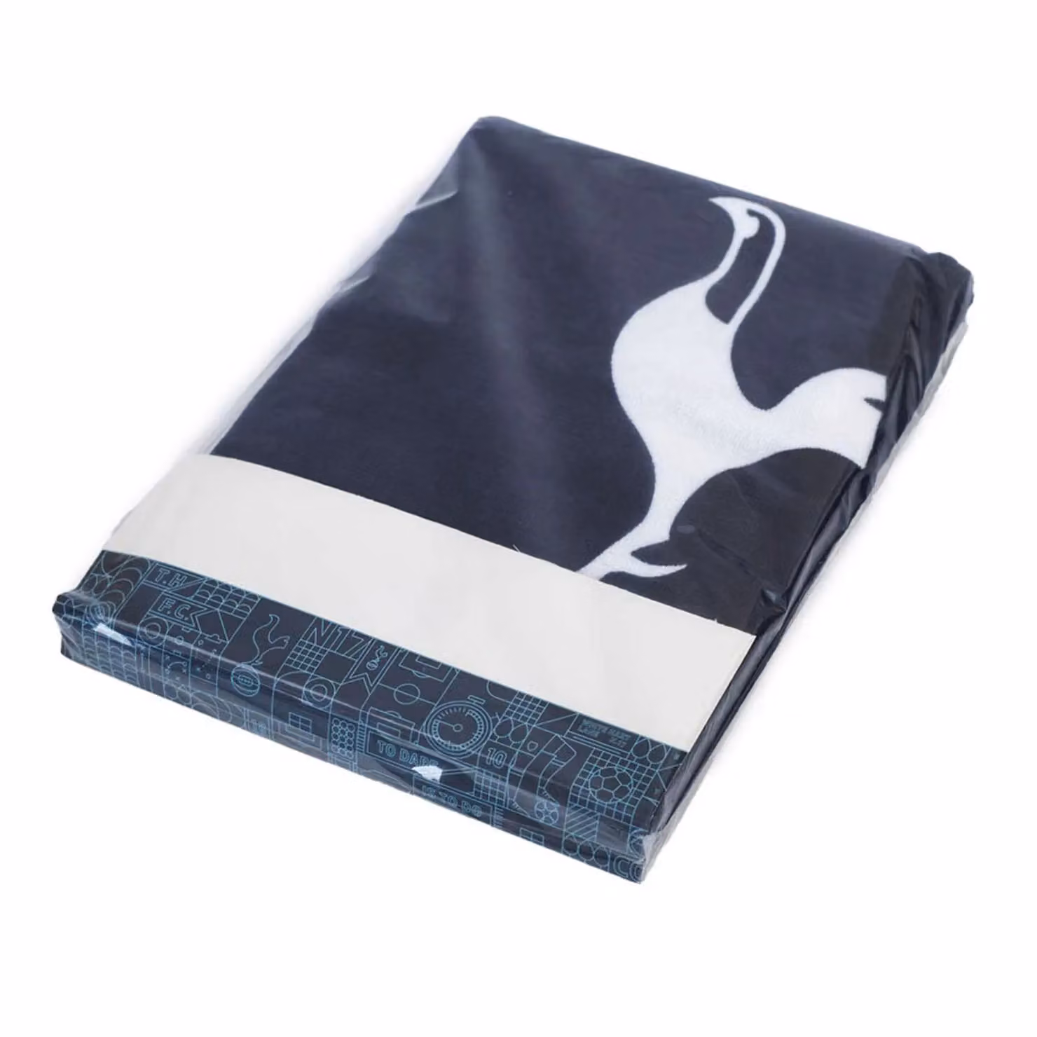 Tottenham Hotspur FC Fluffy Cotton Terry Velour Beach Towel in Blue, W: 140 cm, H: 70 cm, D: 70 cm – 3