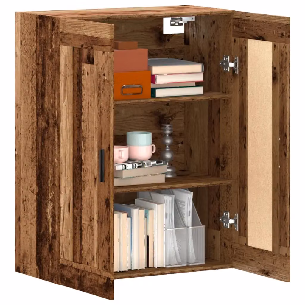 Berkfield Home Wall Mounted Cabinet in Brown Old Wood, W/D/H: 69.5 x 34 x 90 cm – 3